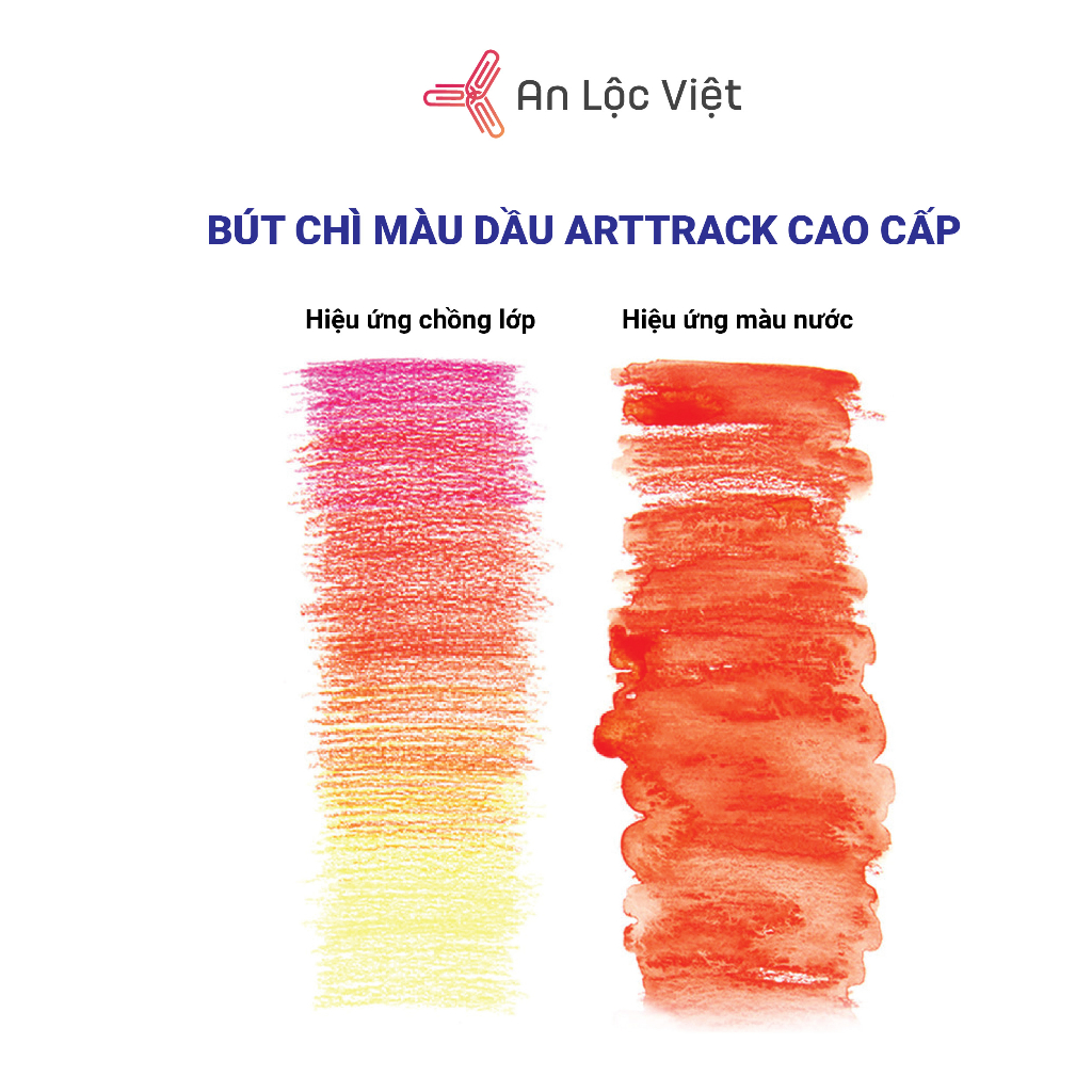 BỘ BÚT CHÌ MÀU DẦU ARTTRACK CAO CẤP- HỘP 48 MÀU, 72 MÀU, 120 MÀU, VẼ ÊM NÉT- BỀN MÀU AN TOÀN