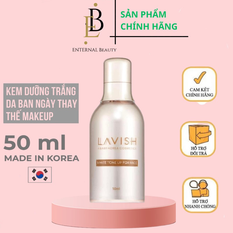 Kem Dưỡng Trắng Da Và Thay Thế Make Up Lavish H Baby