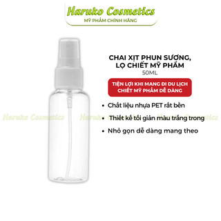 Chai xịt phun sương, lọ chiết mỹ phẩm 50ml
