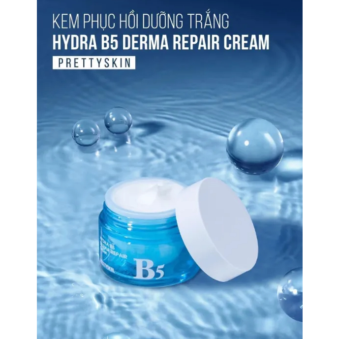 Kem dưỡng Pretty Skin Hydra B5 Derma Repair Cream phục hồi và cấp ẩm cho da.