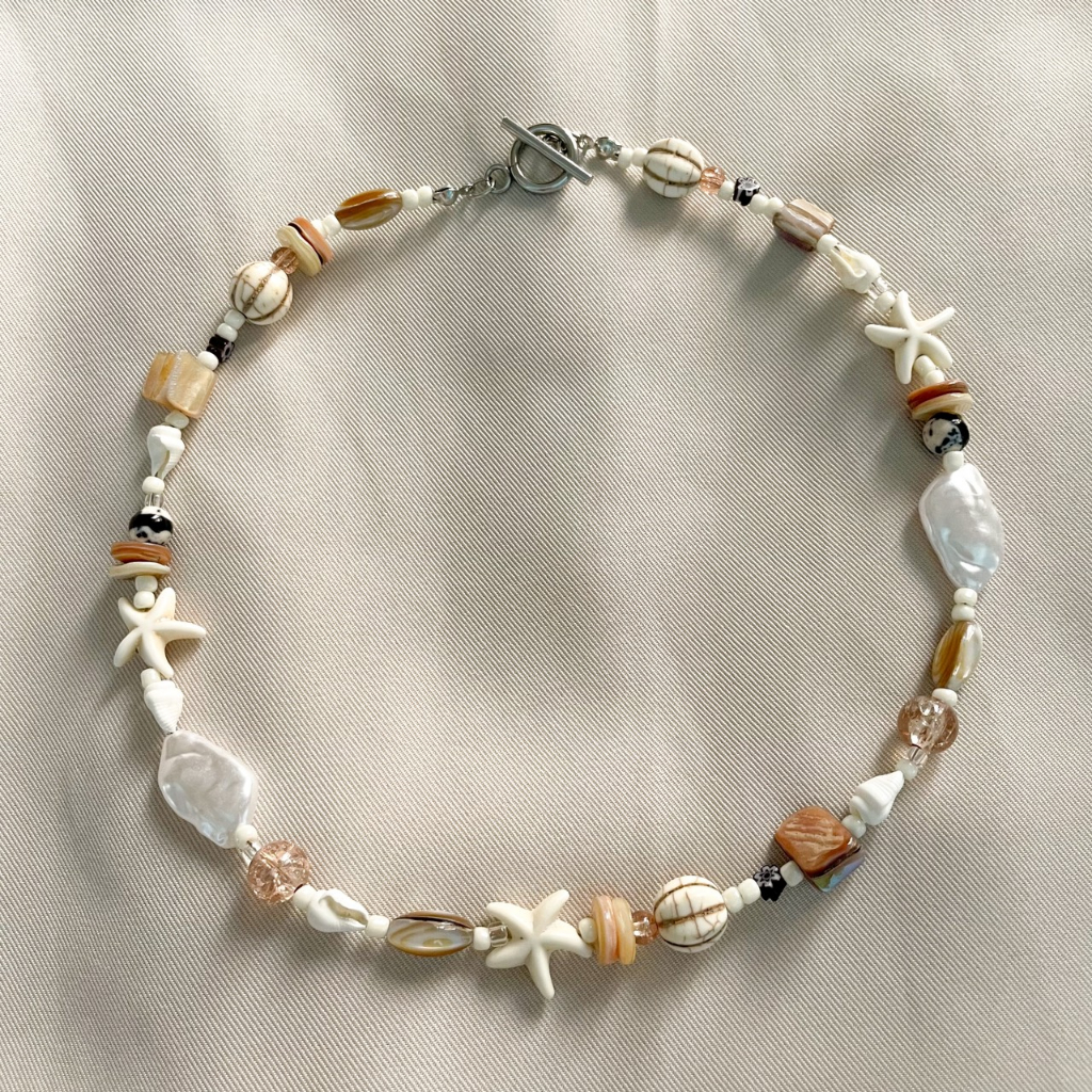 Vòng cổ vòng tay hạt handmade sao biển Sand 🪸