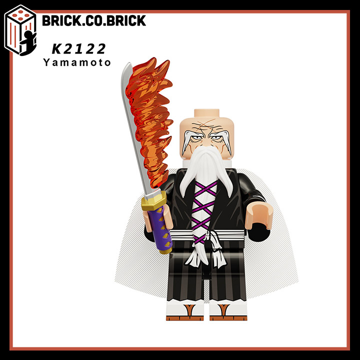 Kurosaki Ichigo Unohana Retuyachiru Đồ chơi Lắp ráp Nhân vật Hoạt hình Uzhihuali Dongshilang Kuchiki Byakuya Bleach