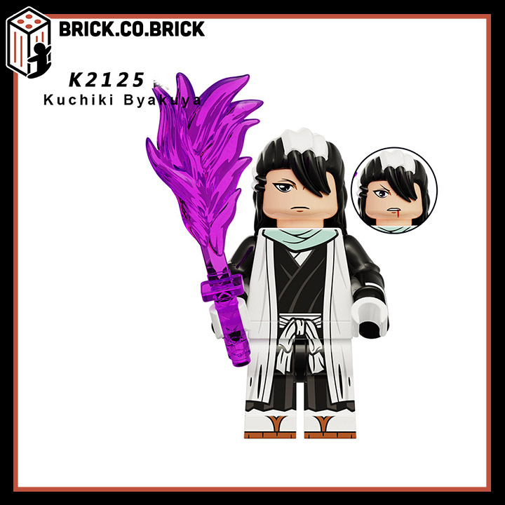 Kurosaki Ichigo Unohana Retuyachiru Đồ chơi Lắp ráp Nhân vật Hoạt hình Uzhihuali Dongshilang Kuchiki Byakuya Bleach