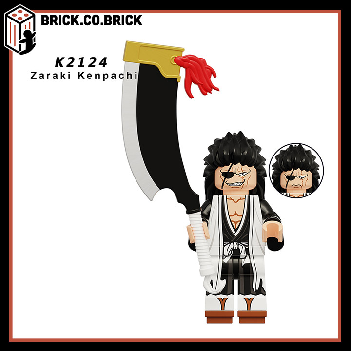 Kurosaki Ichigo Unohana Retuyachiru Đồ chơi Lắp ráp Nhân vật Hoạt hình Uzhihuali Dongshilang Kuchiki Byakuya Bleach