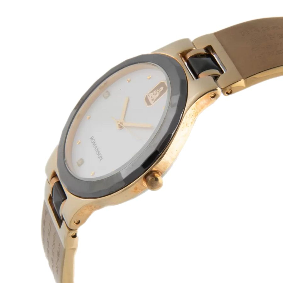 Đồng hồ nam Romanson NM0502SMKWH mặt kính Mineral, chống nước 3 ATM, dây thép đeo tay cao cấp chính hãng