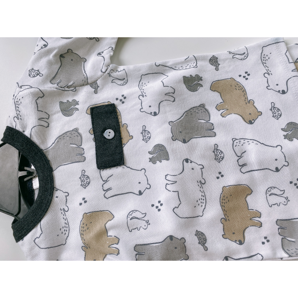 Set 3 bộ dài tay thu đông cho bé trai siêu xinh vải xuất dư 100% cotton 8-22kg