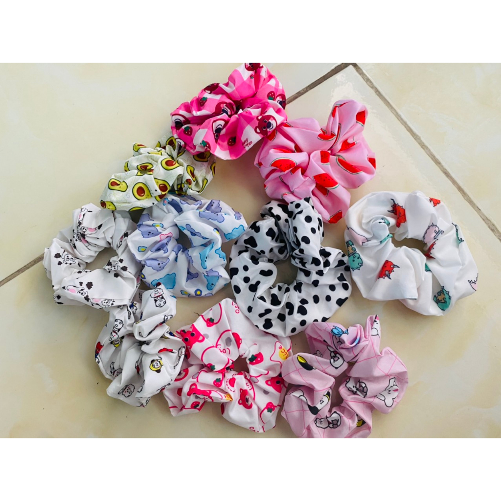 Dây Cột Tóc Scrunchies Xinh Xắn Dễ Thương  - Misu Shop