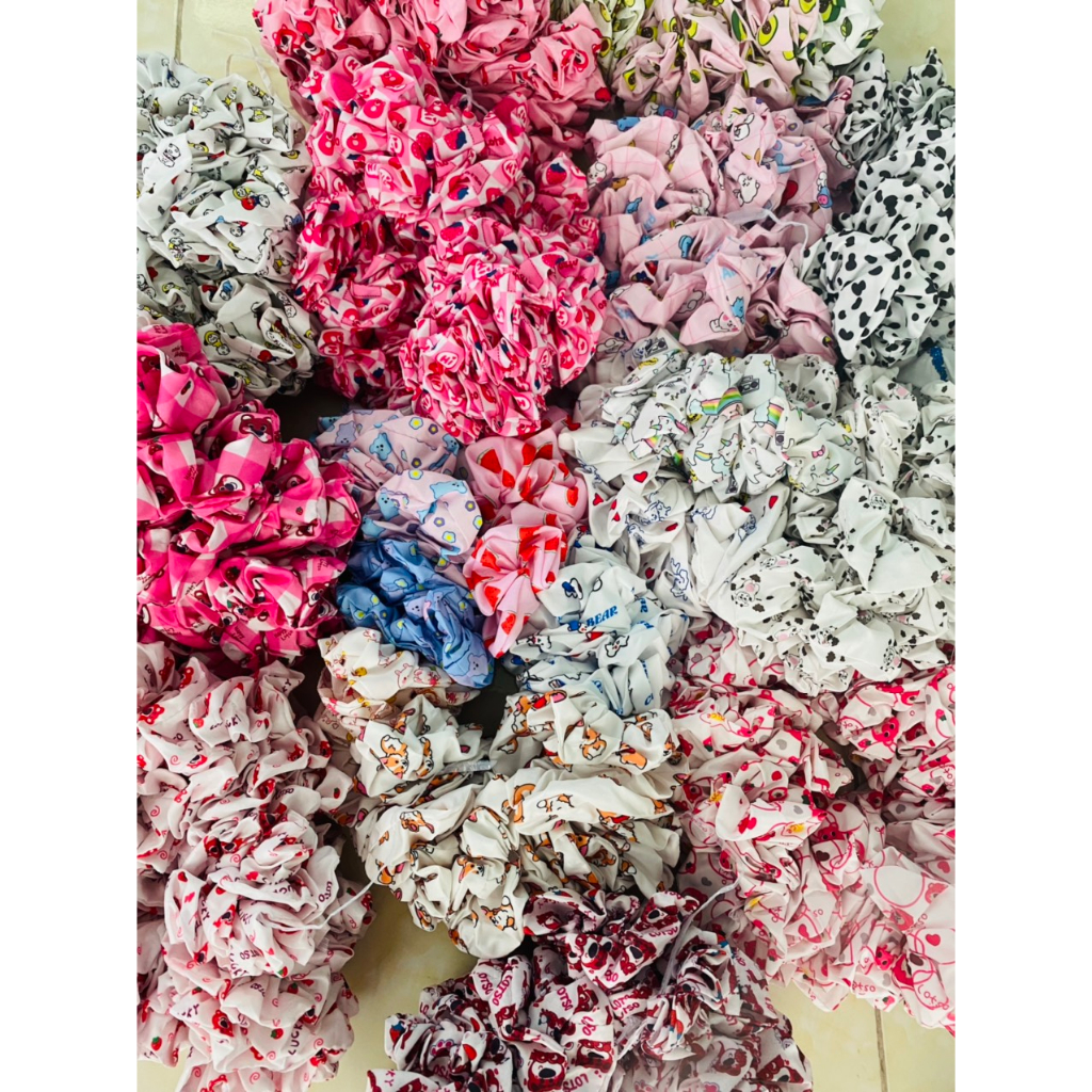 Dây Cột Tóc Scrunchies Xinh Xắn Dễ Thương  - Misu Shop