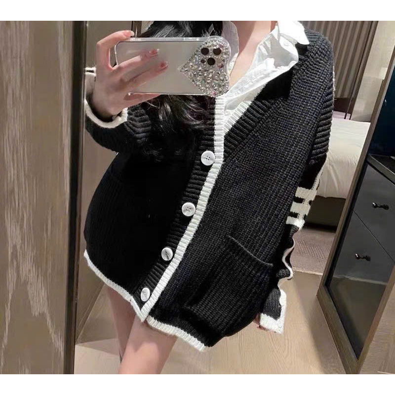 Áo cardigan len nữ THORM hàng QC form thụng