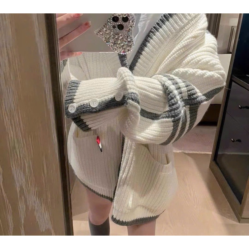 Áo cardigan len nữ THORM hàng QC form thụng