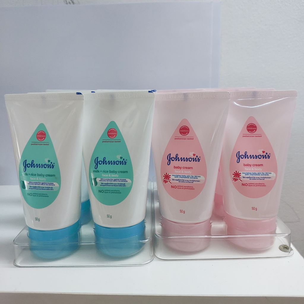 Kem Dưỡng Da Chiết Xuất Sữa Và Gạo Johnson's Milk And Rice Baby Cream 50g