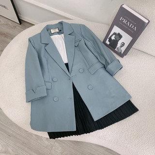 Áo blazer thiết kế nắp túi tam giác 2 lớp