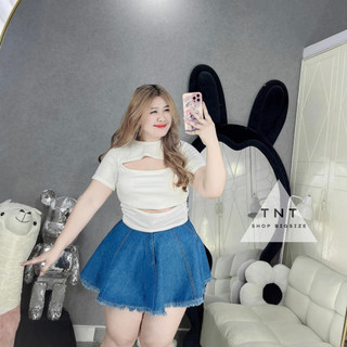 ÁO THUN ÔM XẺ SEXY [TNT SHOP BIGSIZE 60KG 90KG]