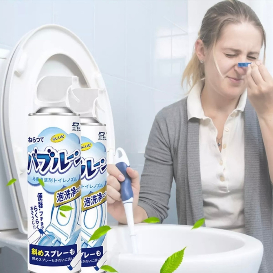 Chai Xịt Bọt Tuyết Tẩy Rửa Bồn Cầu 500ml, Khử Mùi Toilet Nhà Vệ Sinh Đa Năng Siêu Sạch Khử Khuẩn