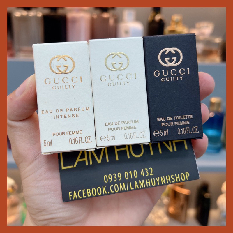 Nước hoa mini GUCCI GUILTY POUR FEMME Edt - Edp - Intense 5ml