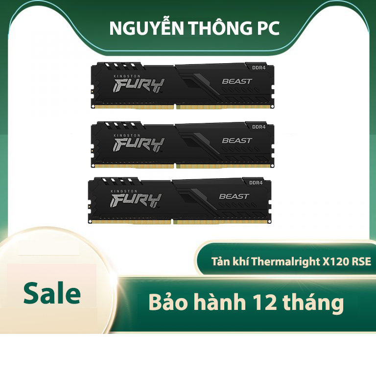 Ram Kingston FURY Beast 8GB (1x8GB) DDR4 2666Mhz cũ bảo hành 3 tháng