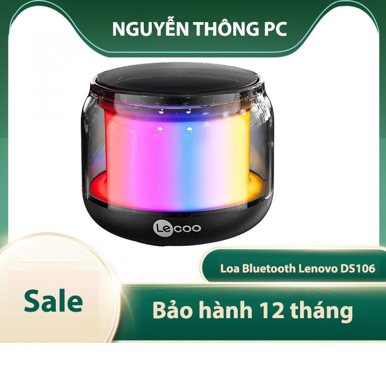 Loa bluetooth Lenovo lecoo DS106 Pro mini không dây có led RGB