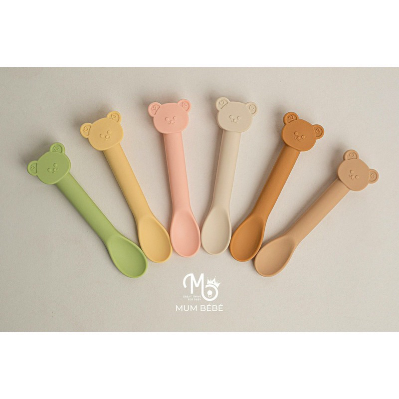 Thìa Mum BéBé mềm hình gấu cho bé ăn dặm