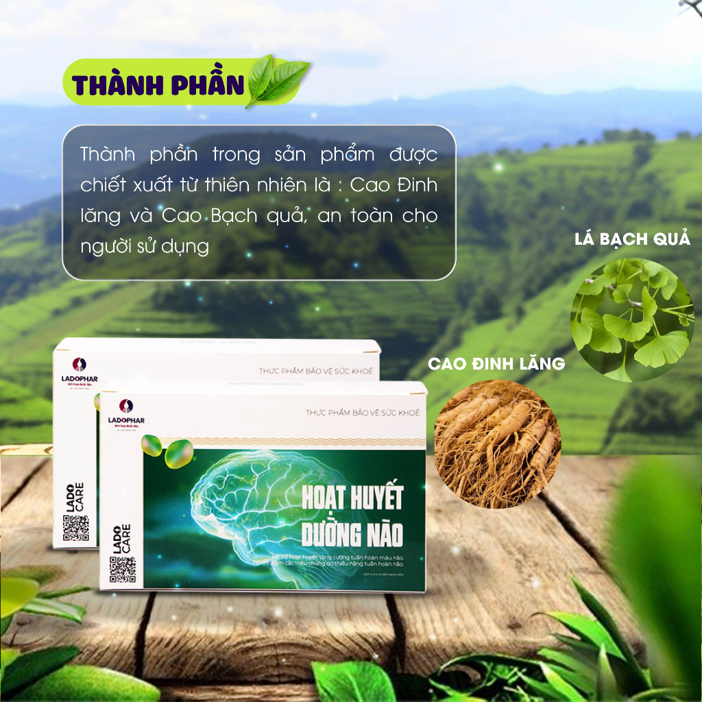 LADO CARE HOẠT HUYẾT DƯỠNG NÃO