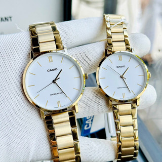 Đồng hồ đôi nam nữ dây thép Casio MTP-VT01G-7B