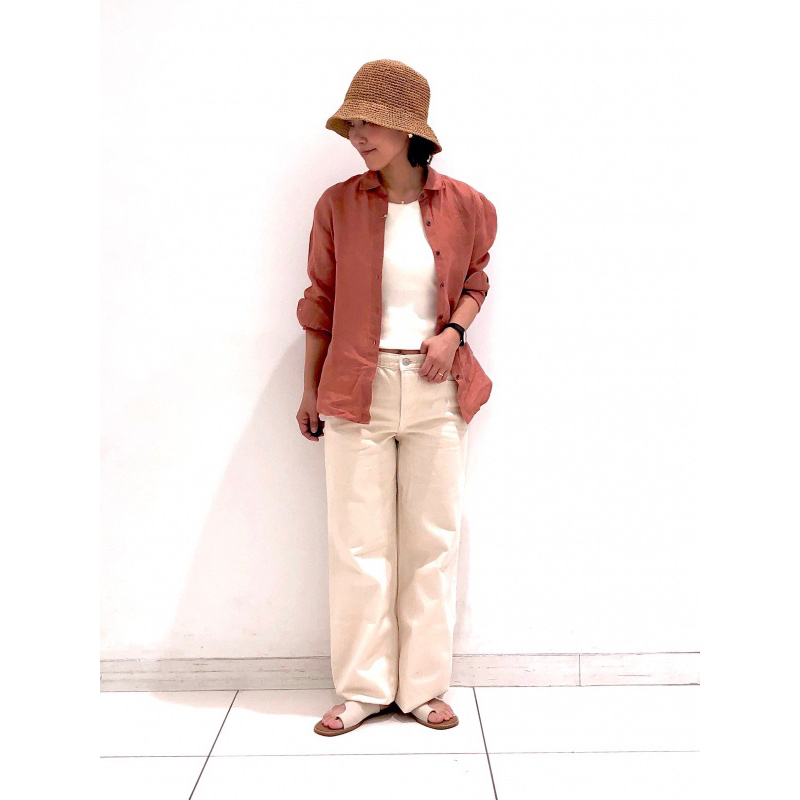 Áo sơ mi linen cao cấp dài tay Uni qlo