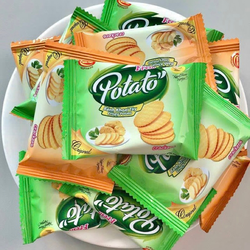 Bánh khoai tây Minh Phát, bánh potato khoai tây bơ sữa tẩm vị chiên giòn