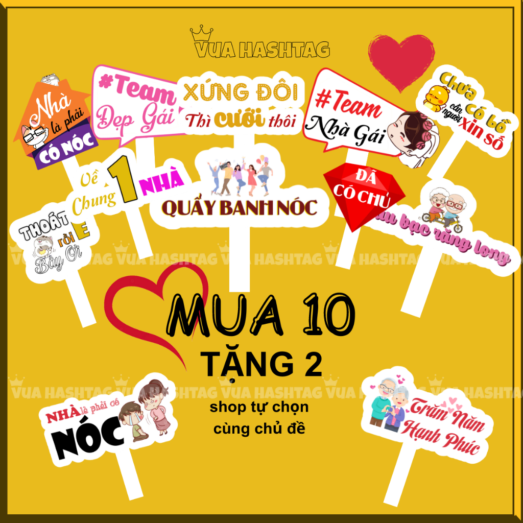 Hashtag cầm tay đám cưới, Hashtag đám cưới cô dâu chú rể, hashtag bạn bè đám cưới - Vua Hashtag