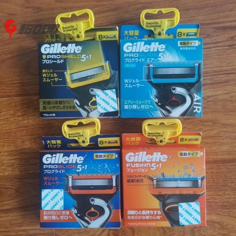 IGOOD - (Có bán lẻ) Hộp 8 lưỡi dao cạo râu Gillette Fusion 5+1 Nhật Bản
