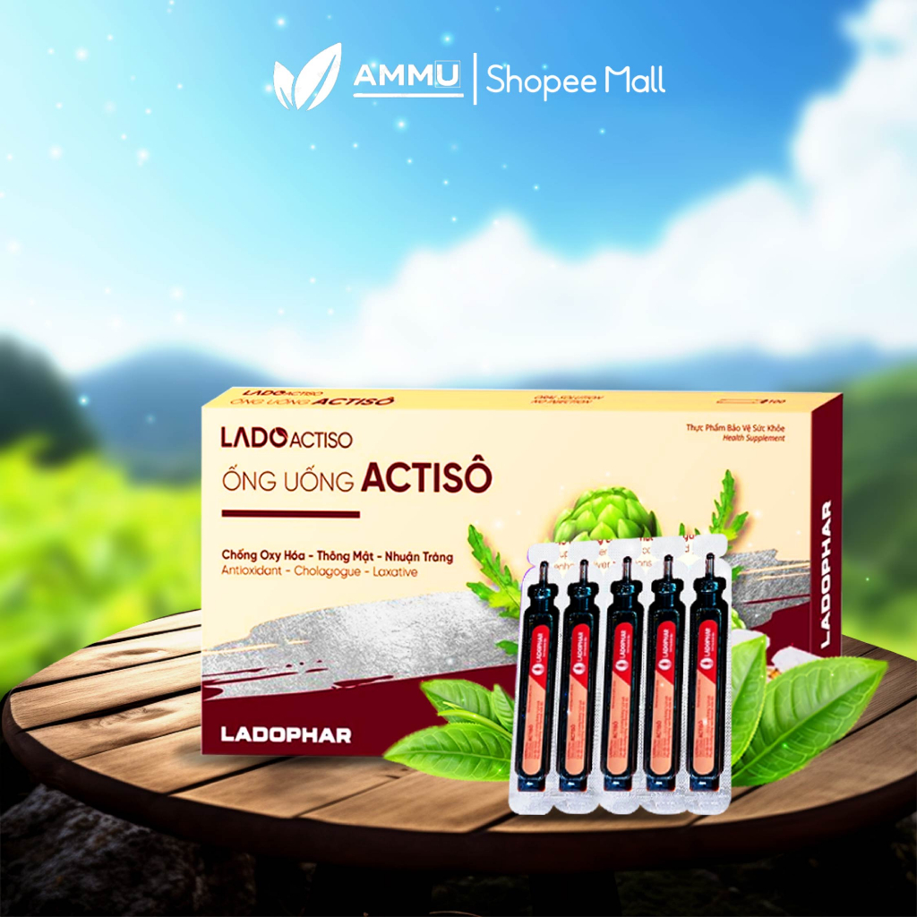 Cao ống uống atiso LADOPHAR giúp tăng cường chức năng gan hộp 10 ống 10ml