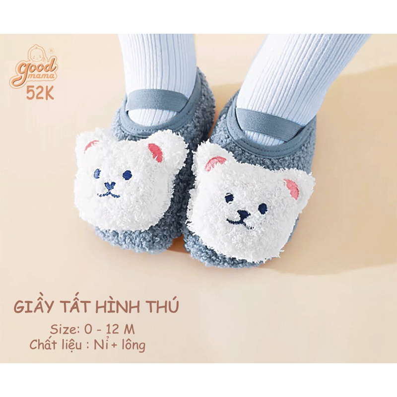 giày gấu Goodmama cho bé từ sơ sinh đến 1 tuổi