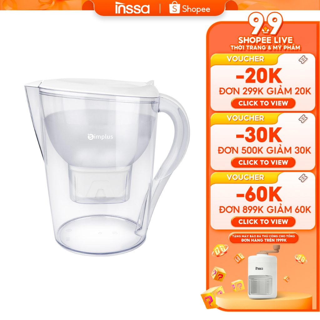 INSSA Bình Lọc Nước Dung Tích Lớn 3.5L