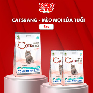 Thức ăn cho mèo CATSRANG mọi lứa tuổi 3kg, hạt khô nhập khẩu Hàn Quốc