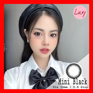 [ Ảnh Thật ] (Giá 1 chiếc) Lens Mini Black 14mm 0-8 Độ Hàn Quốc - LUXY LENS - CAM KẾT CHẤT LƯỢNG