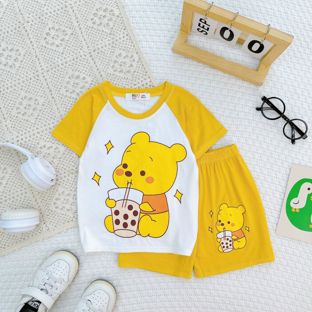 Bộ Cộc tay cho bé Bé Trai Bé Gái 7-30kg 💖Bộ cộc tay MK KID Chất thun lạnh siêu mềm mịn mát cho bé