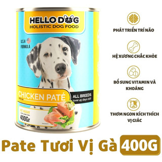 Pa tê làm từ thịt gà tươi Hello Dog Chicken Pate 400g