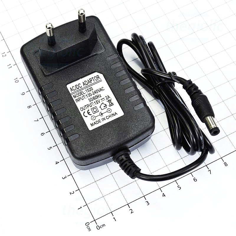 🔥FREESHIP🔥 Nguồn adapter 12v - 2a cho loa kéo mini, bộ micro không dây, vang số - chân cắm 5.5mm