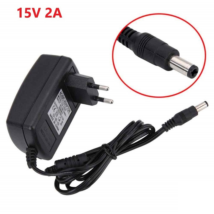 🔥FREESHIP🔥 Nguồn adapter 12v - 2a cho loa kéo mini, bộ micro không dây, vang số - chân cắm 5.5mm