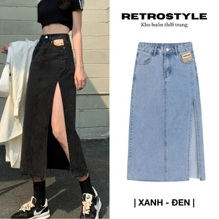 Chân Váy Bò Xẻ Mác Túi CvJeanXe/P0AK2