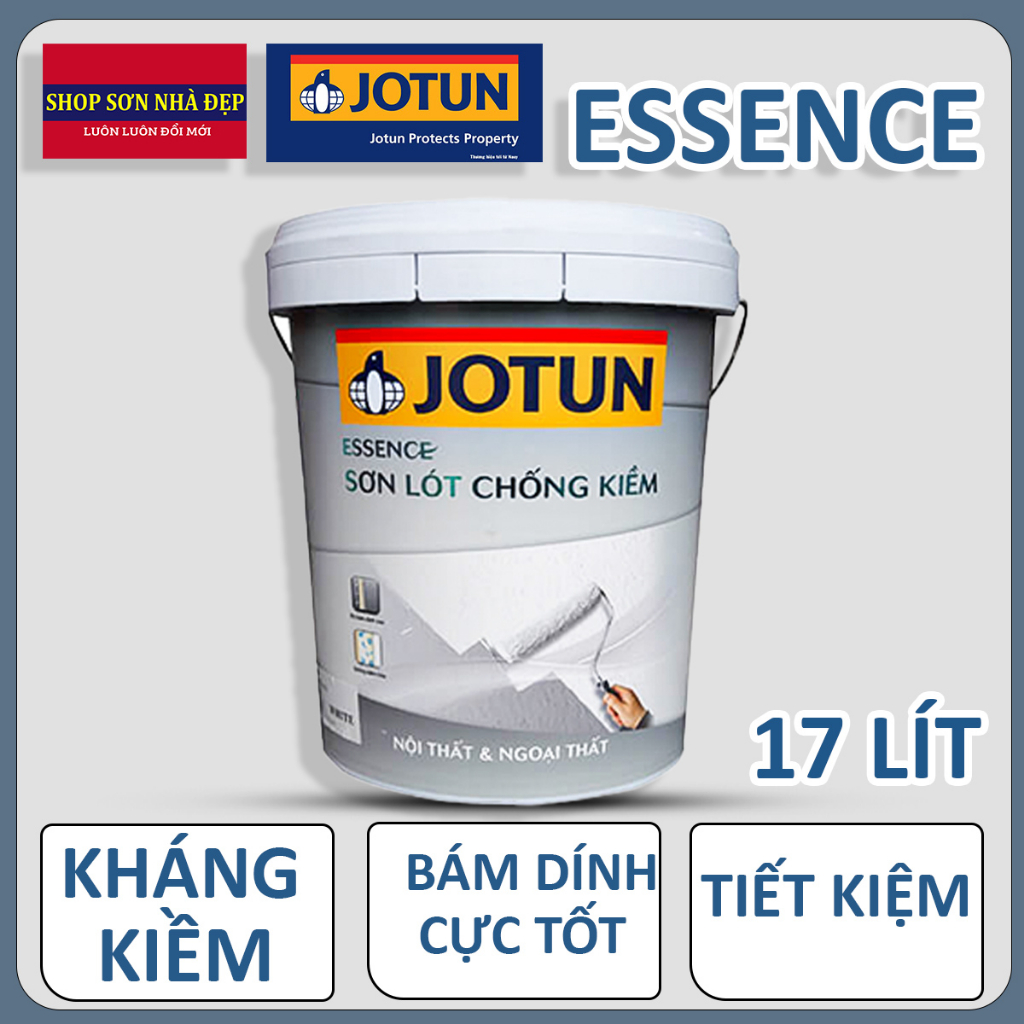 Sơn JoTun Sơn lót ESSENCE Chống Kiềm Nội và Ngoại Thất-17L