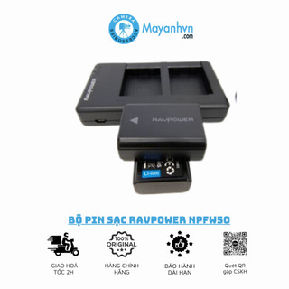 Bộ Pin Sạc Ravpower Npfw50 Cho Máy Ảnh Sony (CHÍNH HÃNG)