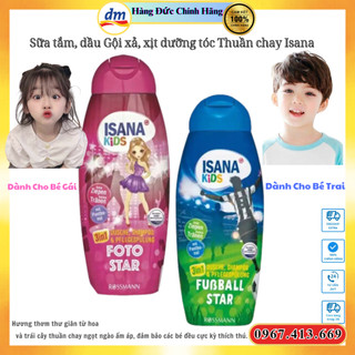 Sữa tắm, dầu Gội xả, xịt dưỡng tóc Thuần chay Isana bé gái Chuẩn Đức cho trẻ em