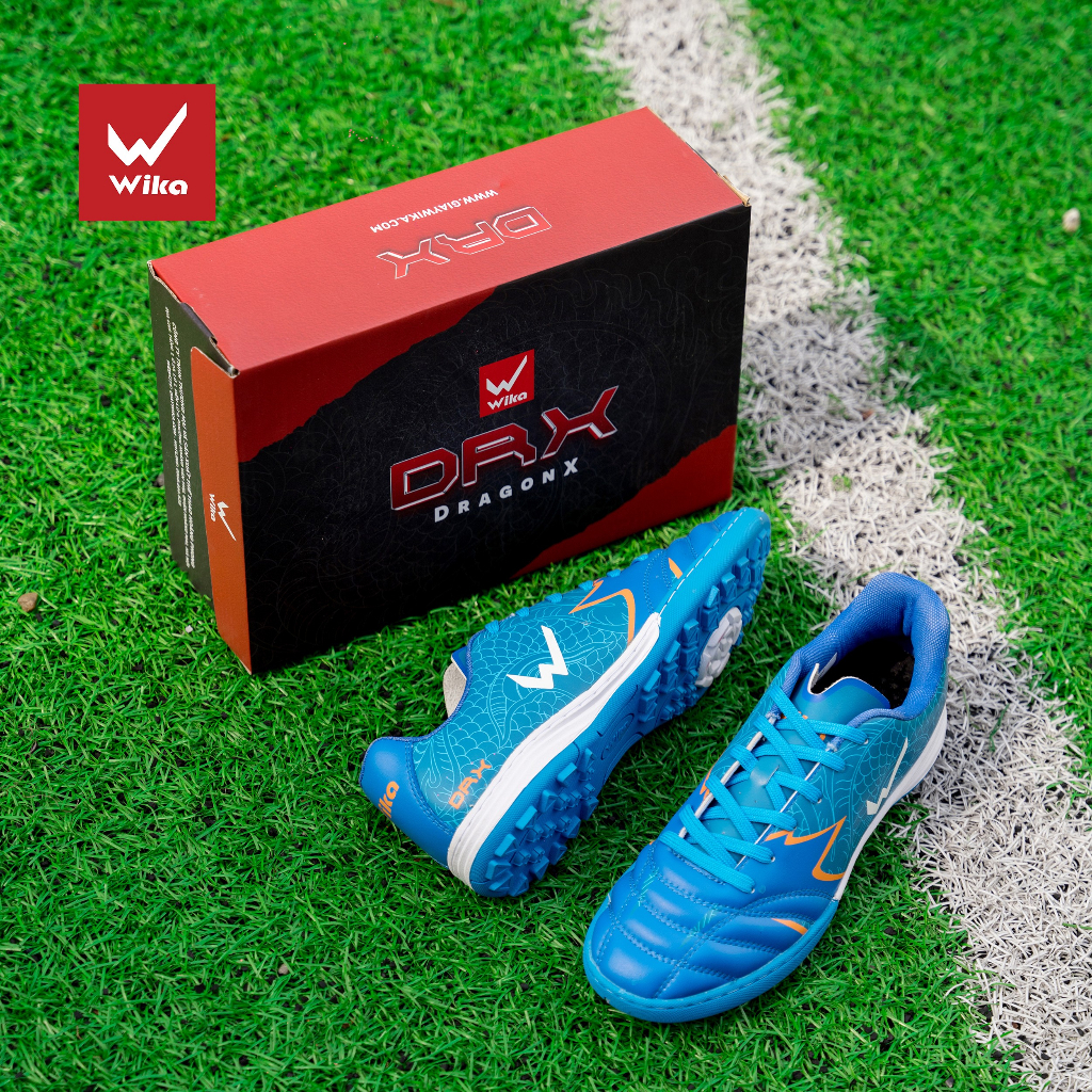Giày Đá Bóng Wika DragonX Chính Hãng, Giày Đá Banh Wika Chất Liệu Da Microfiber Cao Cấp Đã Khâu Full Đế