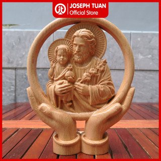 Tượng gỗ Thánh Giuse để bàn