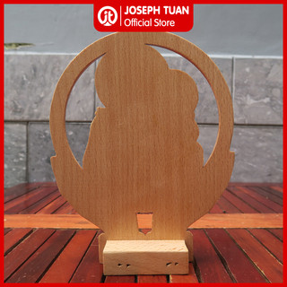 Tượng gỗ Thánh Giuse - Mẫu đôi tay để bàn (St. Joseph Wooden Statue for Desk)