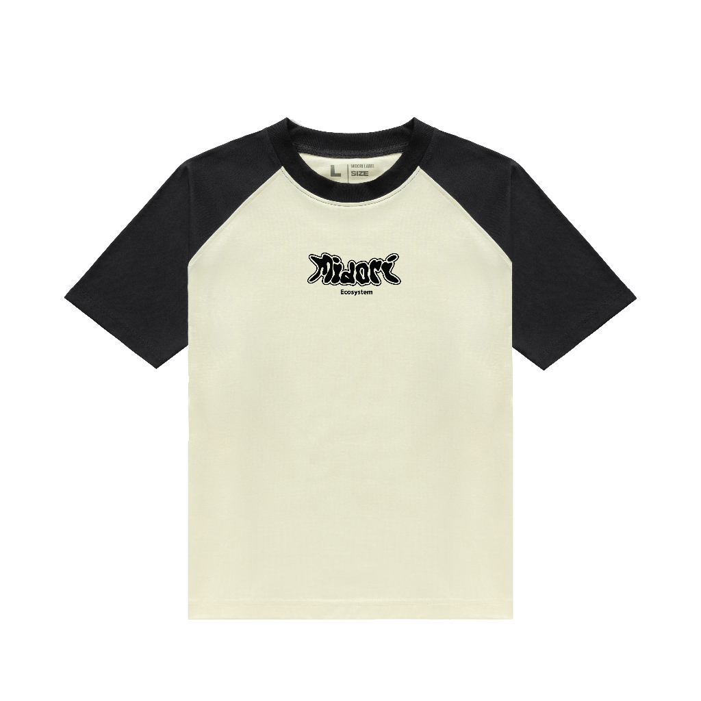 Áo thun Baby Tee Raglan ECOSYSTEM Unisex phông Nam Nữ Local Brand Chính Hãng Midori M Studio