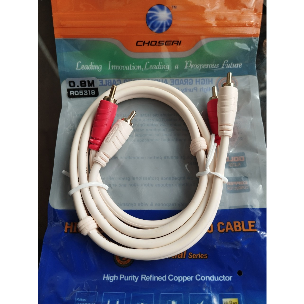 Dây AV 2 RA 2 dài 0.8M