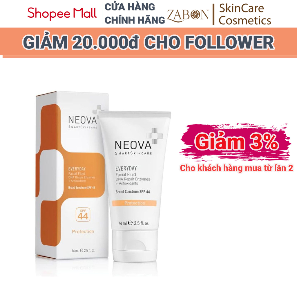 Kem Chống Nắng Neova Protection Everyday Facial Fluid SPF44 74ml