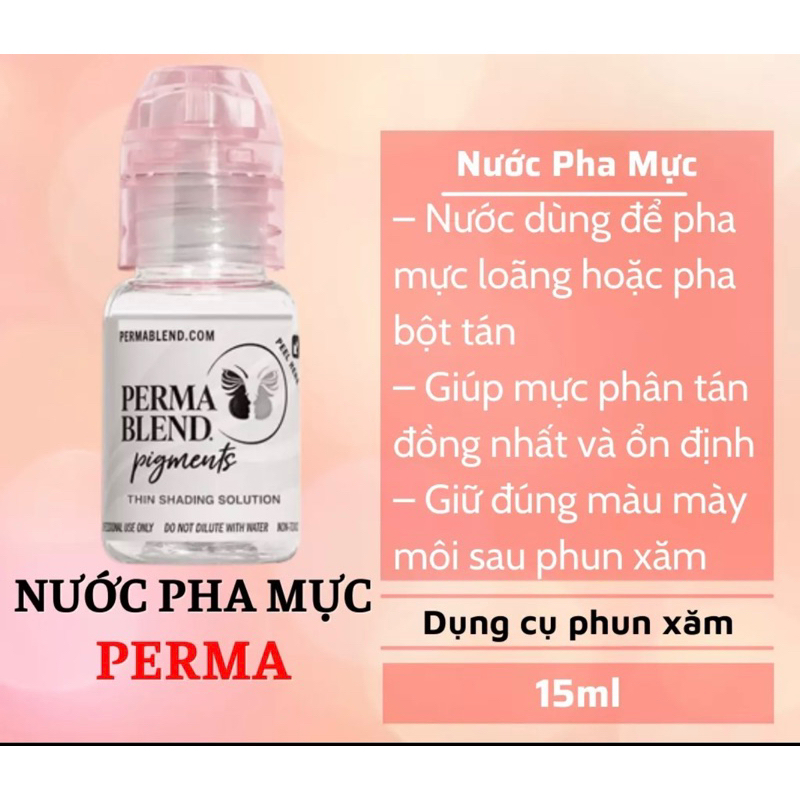 Nước pha mực perma