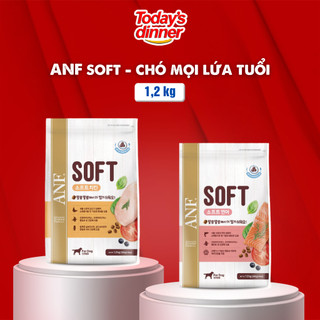Hạt mềm cho chó ANF SOFT mọi lứa tuổi hạt thức ăn vị gà, vị cá hồi 1,2kg new
