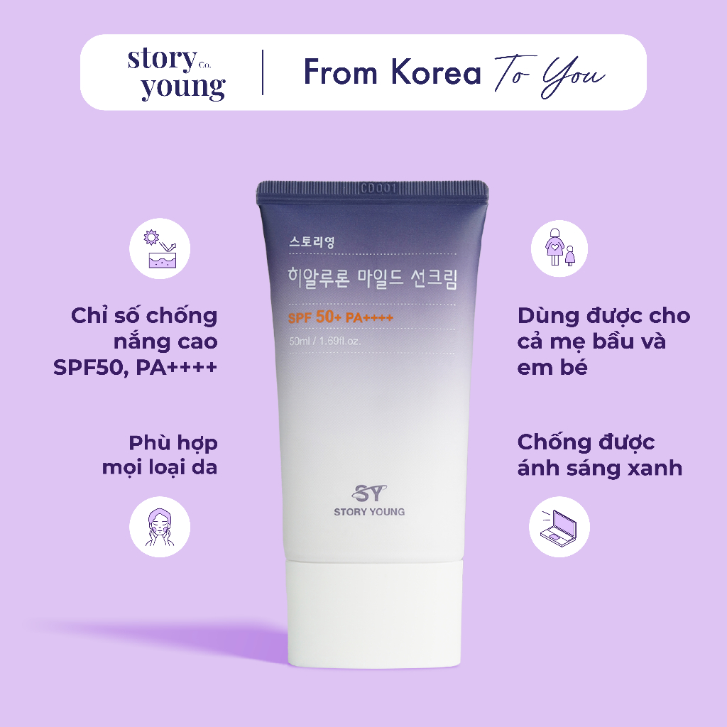 Kem Chống Nắng lành tính Story Young 50ml